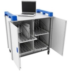 LapCabby 16V - 16 Vertical Laptop Store And Charging Trolley