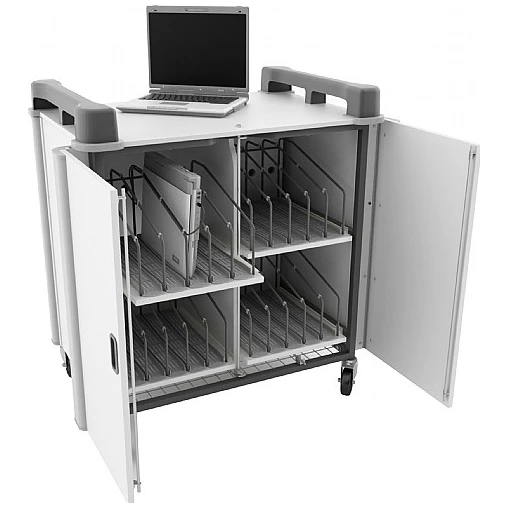 LapCabby 20V - 20 Vertical Laptop Store And Charging Trolley 1 LapCabby 20V - 20 Vertical Laptop Store And Charging Trolley