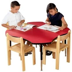 Adjustable Height Clover Top Table