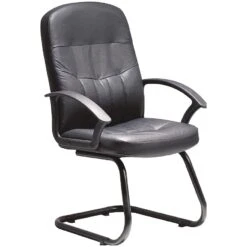 Melrose Leather Faced Visitor Chair