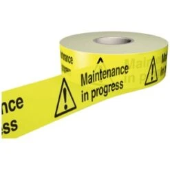 Maintenance In Progress Barrier Tape