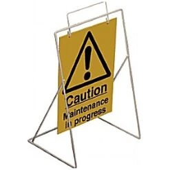 Caution Maintenance In Progress Swing Sign