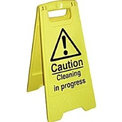 Caution Cleaning In Progress Floor Sign