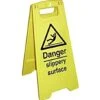 Danger Slippery Surface Floor Sign