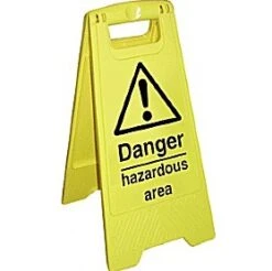 Danger Hazardous Area Floor Sign