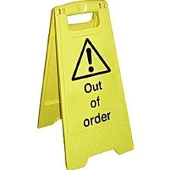 Out Of Order Floor Sign