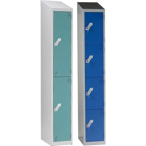 Fully Welded Sloping Top Lockers 1 Fully Welded Sloping Top Lockers