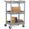 3 Shelf Deep Tray Service Trolley