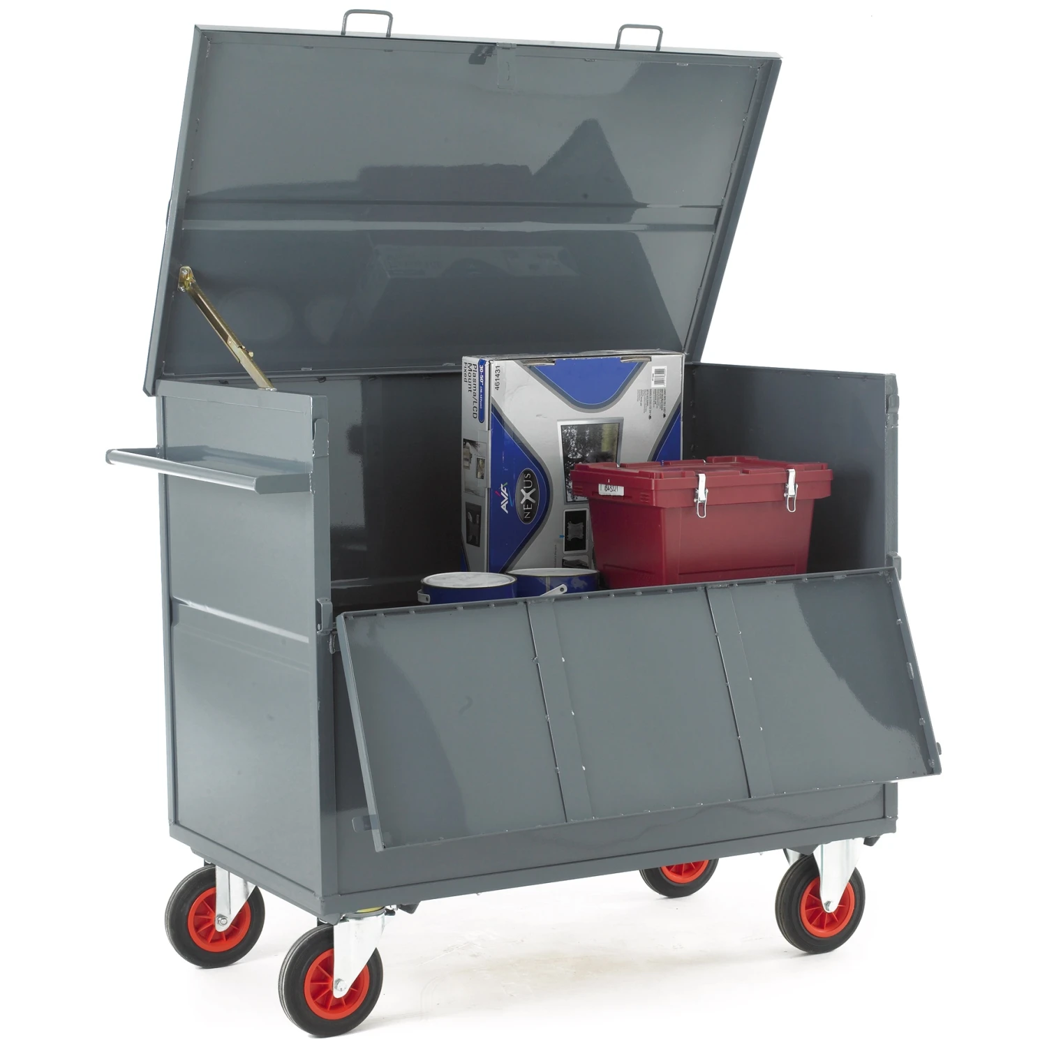 Steel Security Box Trolley 1 Steel Security Box Trolley