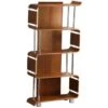 Spectrum Walnut Real Wood Veneer Bookcase