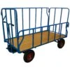 Heavy Duty Tubular Steel Sided Hand Drawn Platform Truck