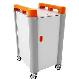 LapCabby Connect 10V - 10 Vertical Laptop Store And Charging Trolley 1 LapCabby Connect 10V - 10 Vertical Laptop Store And Charging Trolley