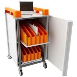LapCabby Connect Mini 20V - 20 Vertical Laptop Store And Charging Trolley
