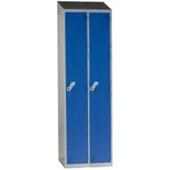 Fully Welded Narrow Sloping Top 1 Door 2 Nest Lockers