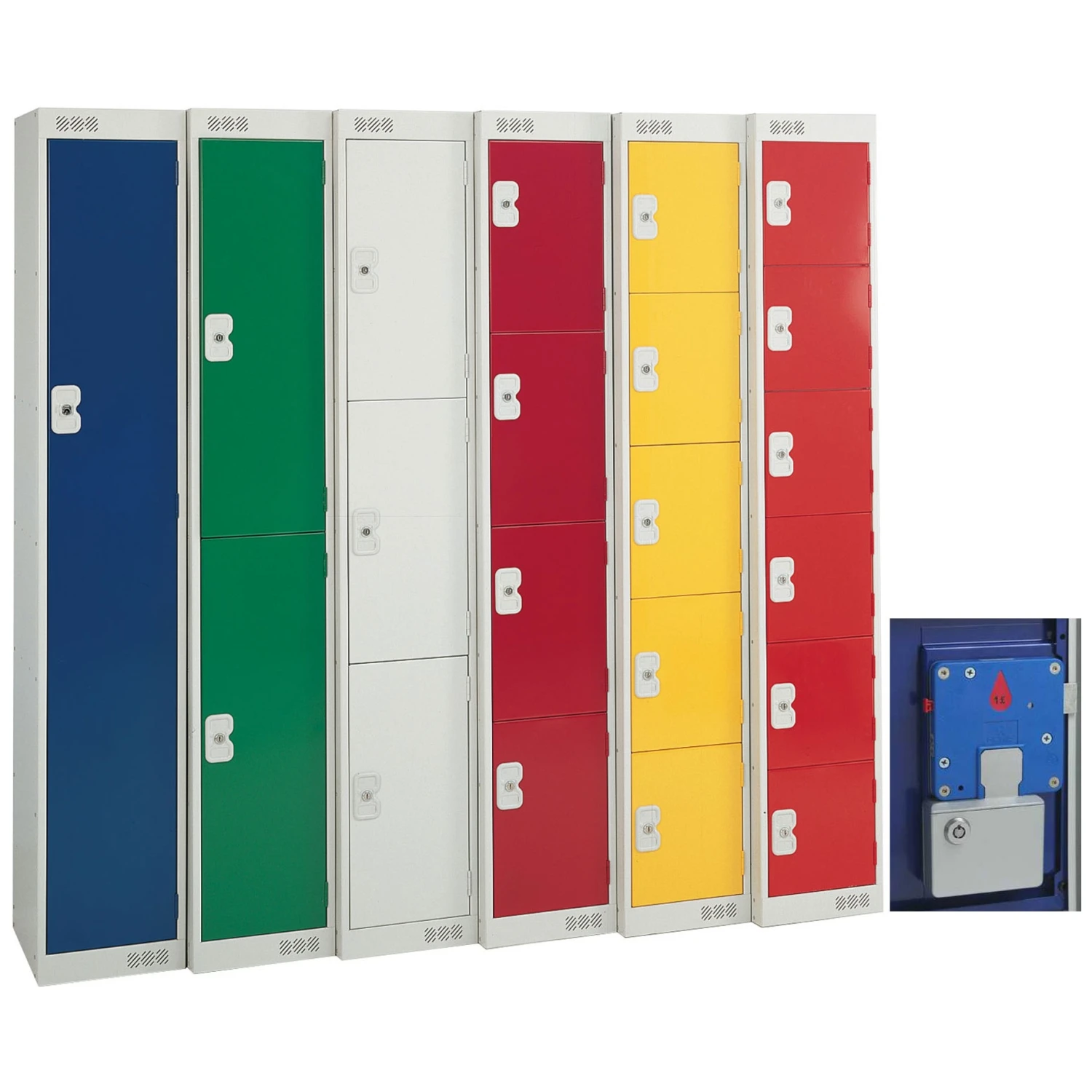 Store-It British Standard Metric Coin Retain Lockers With ActiveCoat 1 Store-It British Standard Metric Coin Retain Lockers With ActiveCoat
