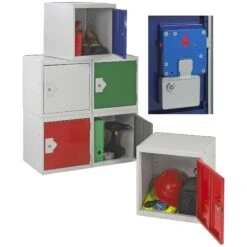 Store-It Cube Coin Retain Lockers With ActiveCoat
