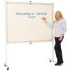 Ultralon Mobile Non-Magnetic Pivoted Whiteboard