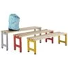 Freestanding Education Cloakroom Benches With Active Coat