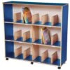 Childrens Bookcase With Drywipe Board Blue
