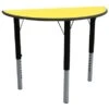 Height Adjustable Semi Circular Tables