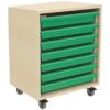 7 Tray Mobile Art & Paper Storage Unit