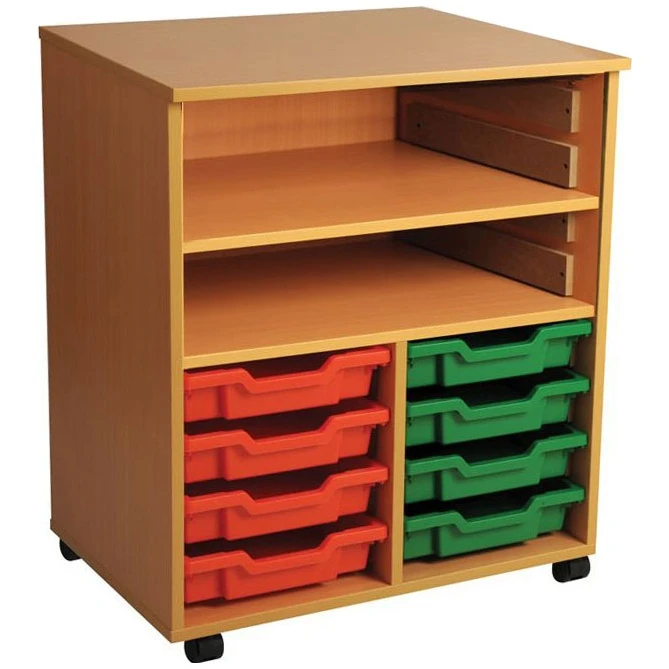 8 Tray Double Bay Mobile Storage Unit 1 8 Tray Double Bay Mobile Storage Unit