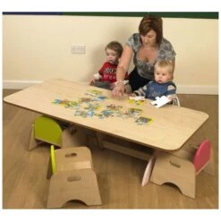 Luna Rectangular Nursery Table