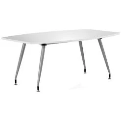 White Lumina High Gloss Boardroom Table