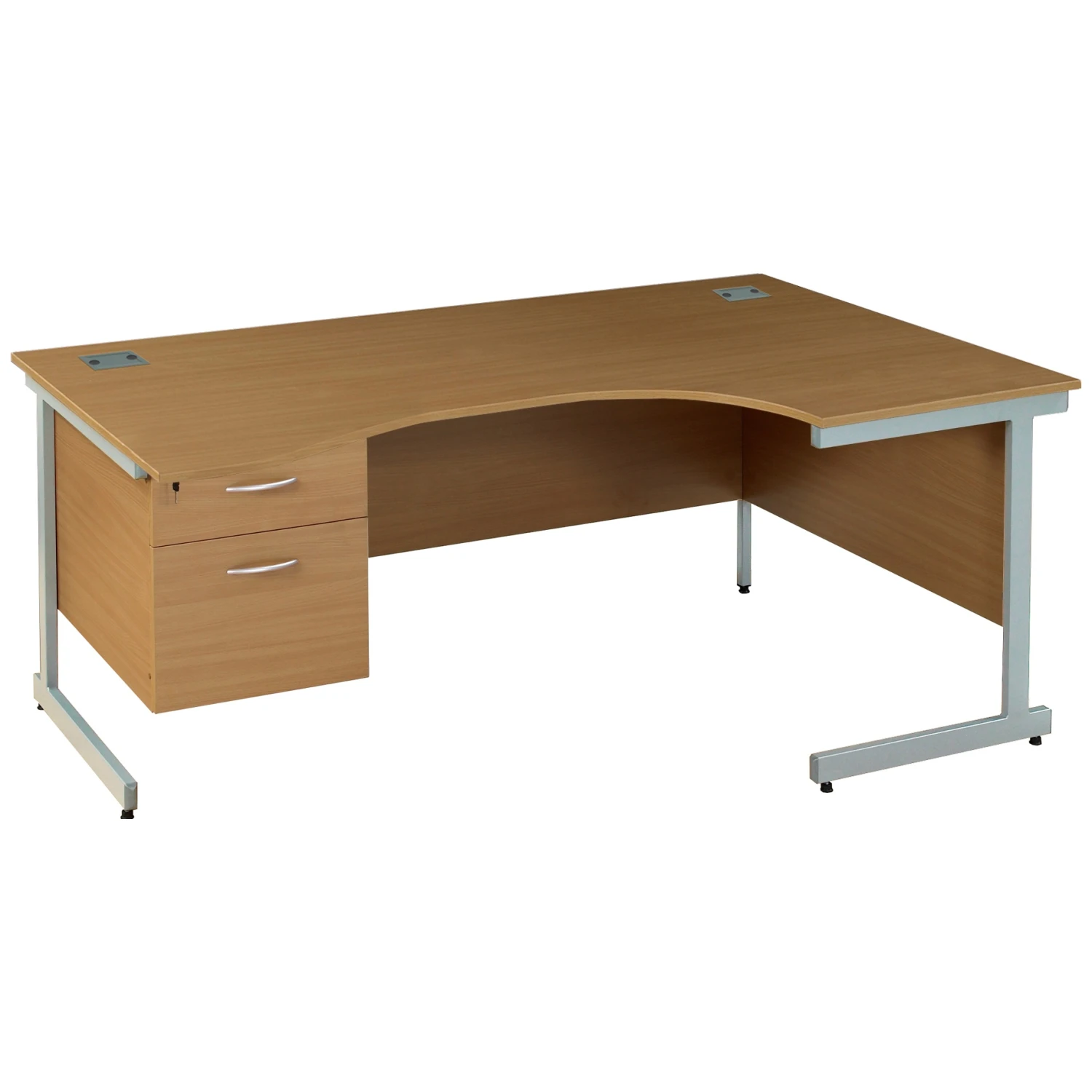 Solar Cantilever Ergonomic Desks With Single Fixed Pedestal 1 Solar Cantilever Ergonomic Desks With Single Fixed Pedestal