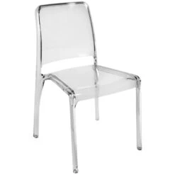 Pure Transparent Cafe Chair Clear