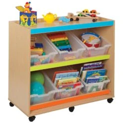 Bubblegum Angled Unit With 6 Deep Trays