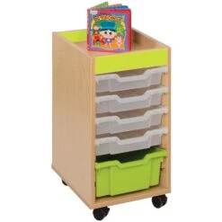 Bubblegum 6 Tray Shallow Storage