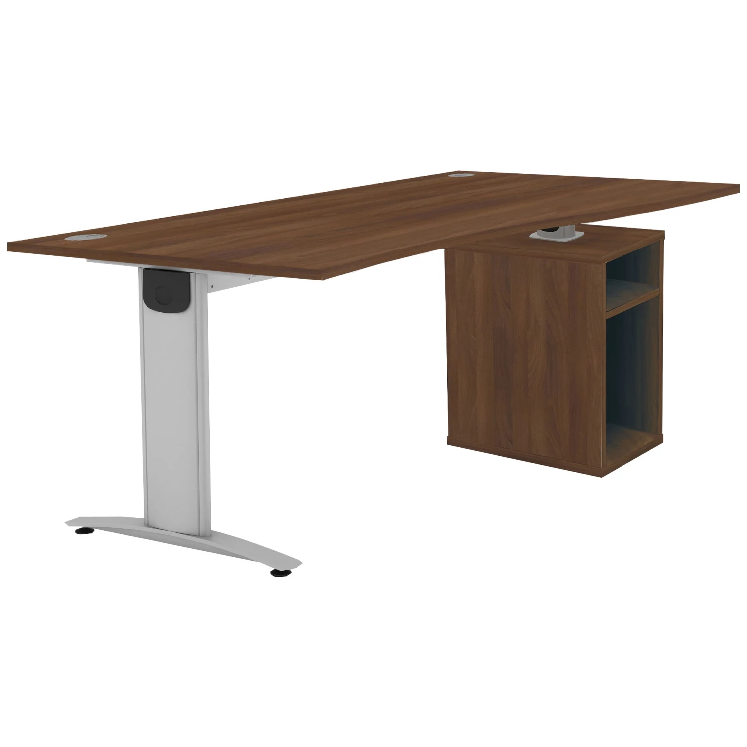 Protocol IBeam Wave Desk With Open Pedestal 1 Protocol IBeam Wave Desk With Open Pedestal
