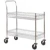 Chrome Plated Wire Tray Trolley