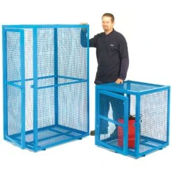 Blue Security Cages