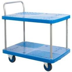 Proplaz Blue 2 Shelf Trolley