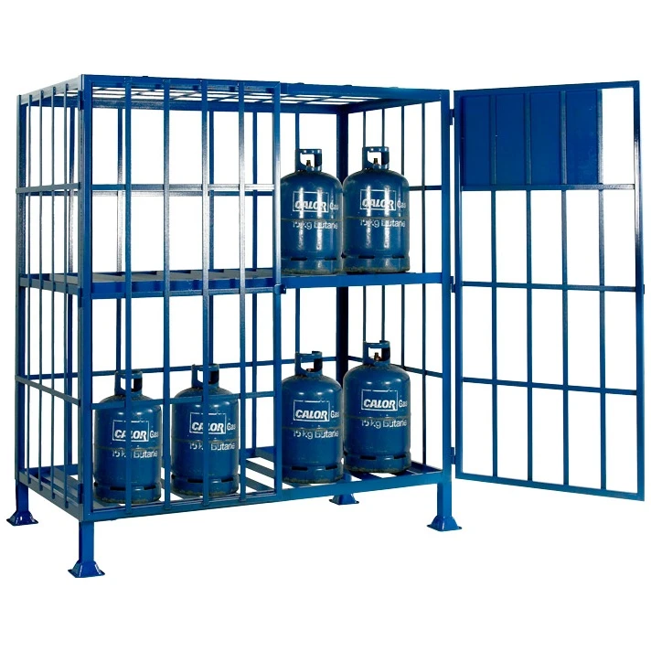 Standing Calor Cylinder Storage Cage 1 Standing Calor Cylinder Storage Cage