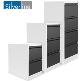 Silverline Two Tone M:Line Filing Cabinets 1 Silverline Two Tone M:Line Filing Cabinets