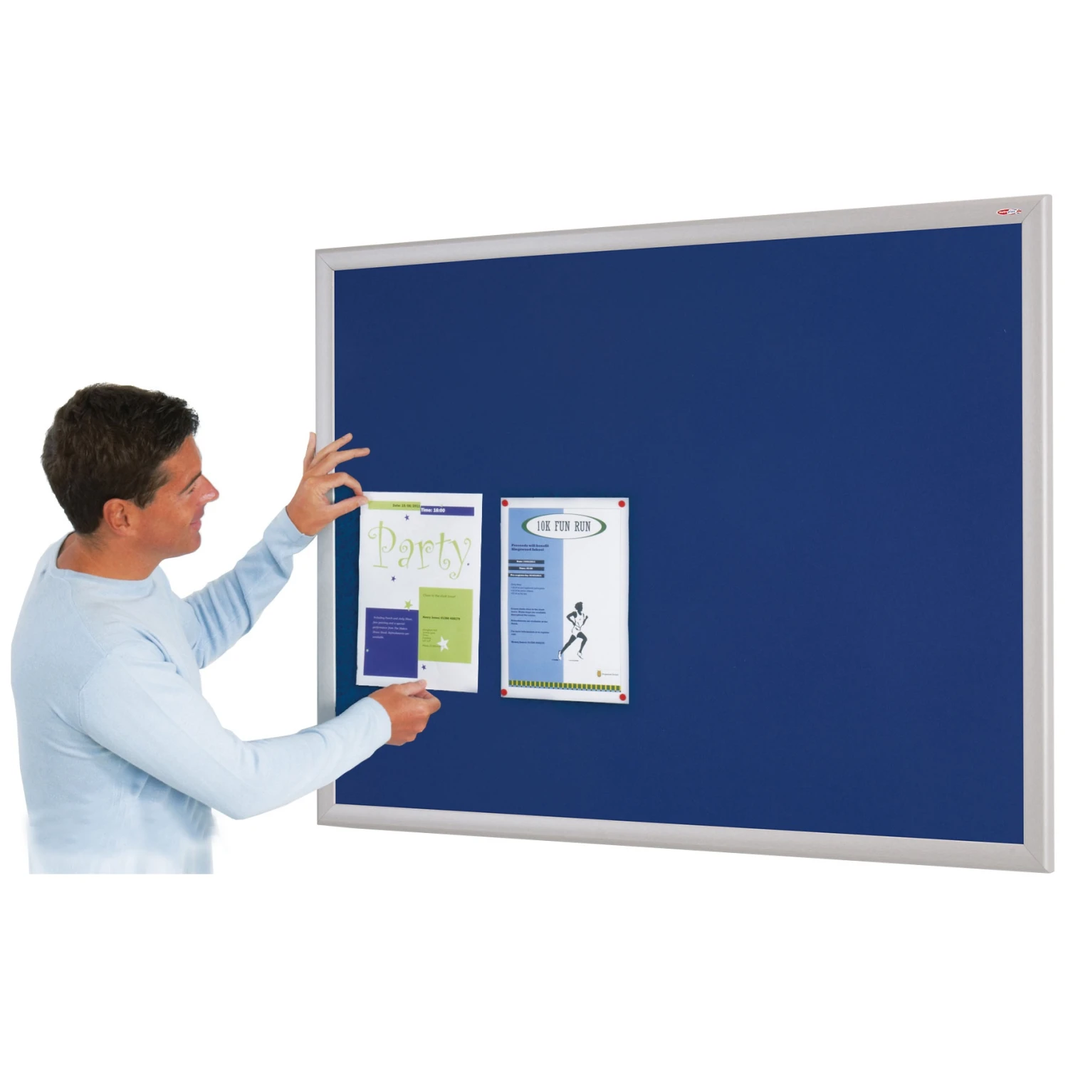 Eco-Friendly Aluminium Effect Frame Noticeboards 1 Eco-Friendly Aluminium Effect Frame Noticeboards