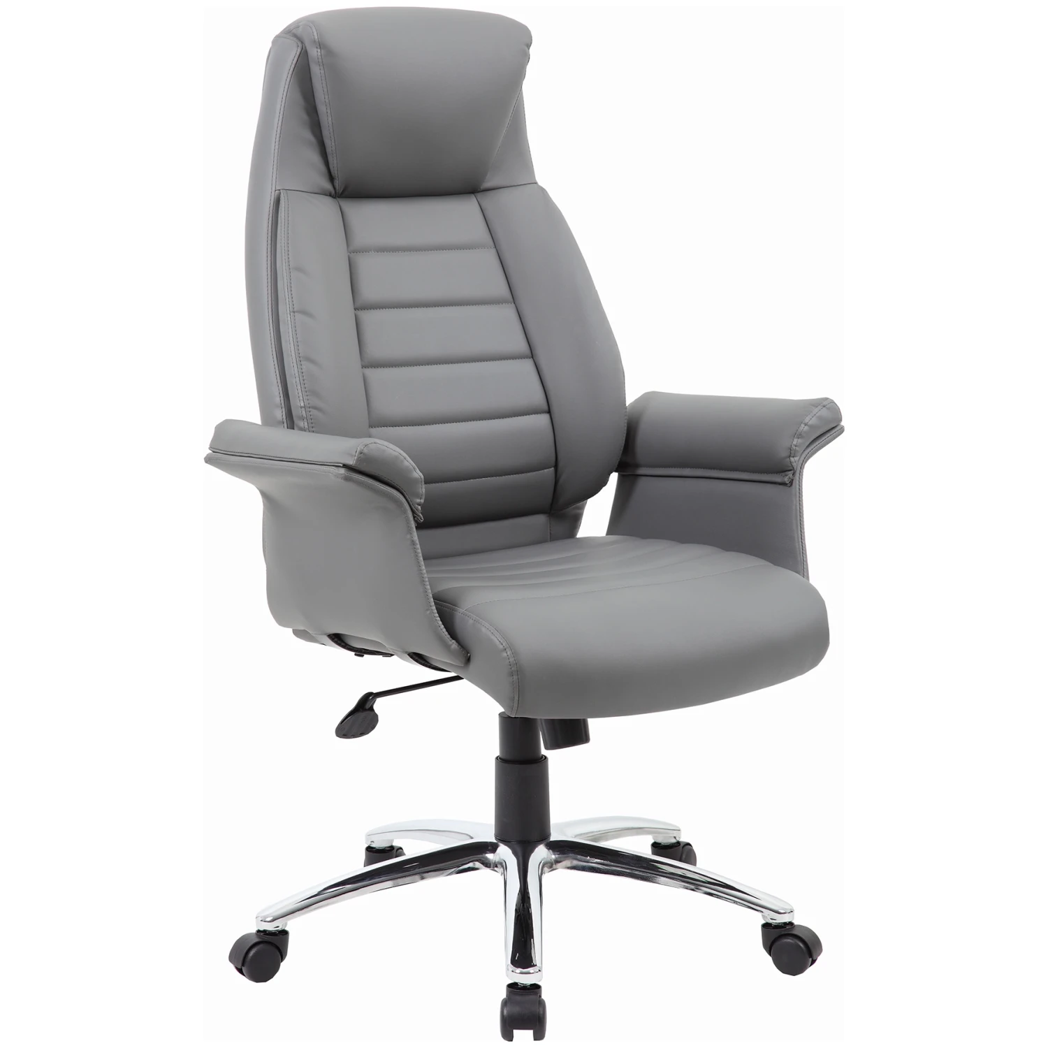 Jersey High Back Executive Leather Faced Armchair 1 Jersey High Back Executive Leather Faced Armchair