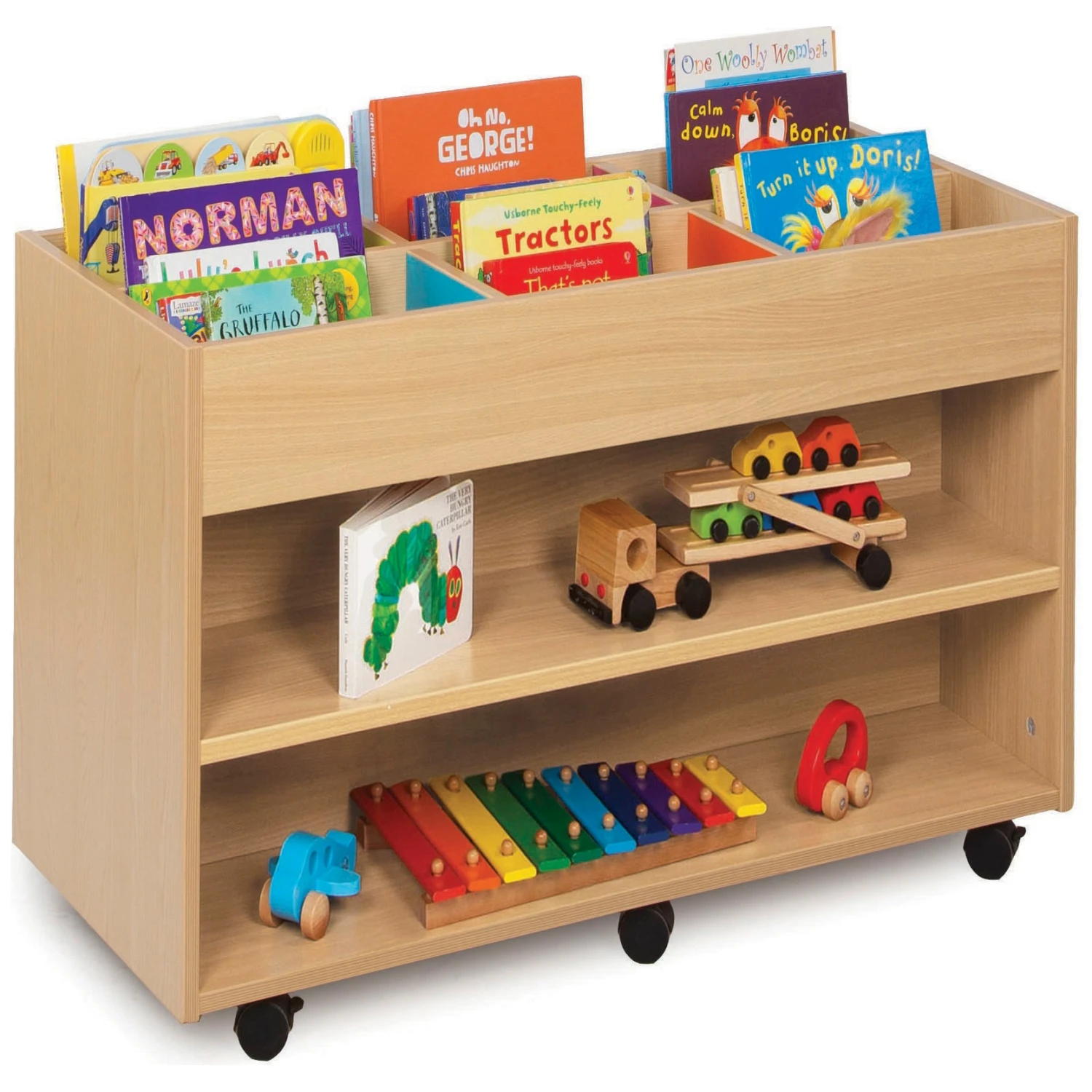 Bubblegum Kinderbox With Double Sided 6 Bay Storage 1 Bubblegum Kinderbox With Double Sided 6 Bay Storage