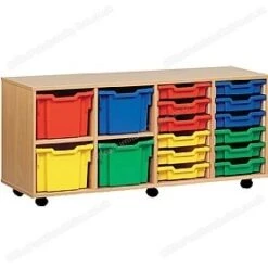 16 Tray Combi Mobile Storage