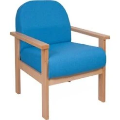 Deluxe Solid Beech Wooden Reception Armchair