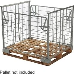 Galvanised Stackable Retention Units With 2 Removable Gates