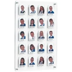 Crystal Wall Class/Staff Board 20 Pockets