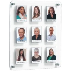 Crystal Wall Class/Staff Board 9 Pockets