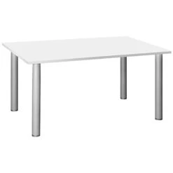 Commerce II White Rectangular Meeting Tables