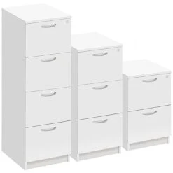Commerce II White Filing Cabinets