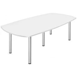 Commerce II White Boardroom Table