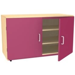 Splash Wooden Cupboard With Coloured Doors